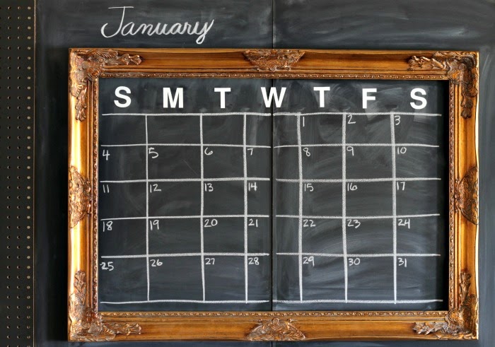 Easy Diy Chalkboard Calendar Our Fifth House
